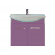 Тумба с раковиной Misty Джулия 65 подвесная сиреневая