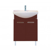 Тумба с раковиной Misty Джулия СО000004463 65 бордо