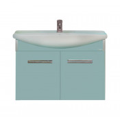 Тумба Misty 75 подвесная голубая