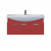 Тумба Misty 105 подвесная красная