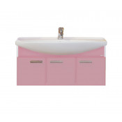 Тумба Misty 105 подвесная розовая