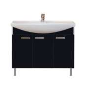 Тумба с раковиной Misty Джулия 105 черная