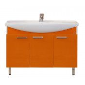 Тумба с раковиной Misty Джулия 120 оранжевая