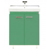 Тумба с раковиной Misty Джулия Qvatro 60 салатовая