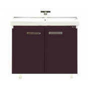 Тумба с раковиной Misty Джулия Qvatro 90 бордо