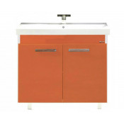Тумба с раковиной Misty Джулия Qvatro 90 оранжевая