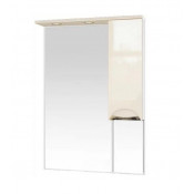 Зеркало-шкаф Misty Жасмин 65 R бежевый эмаль