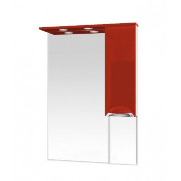 Зеркало-шкаф Misty Жасмин 65 R красный эмаль