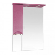 Зеркало-шкаф Misty Жасмин 65 L розовый пленка