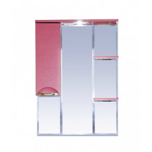 Зеркало-шкаф Misty Жасмин 75 L розовый пленка