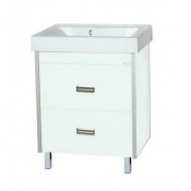 Тумба с раковиной Misty Джулия Qvatro 60 с 2 ящиками белая