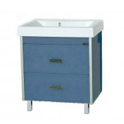 Тумба Misty Джулия Qvatro 75 с 2 ящиками синяя