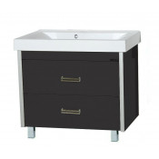 Тумба Misty Джулия Qvatro 90 с 2 ящиками черная