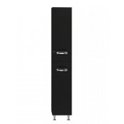 Шкаф-пенал Misty Жасмин 35 R черный эмаль с б/к