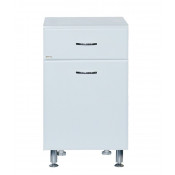 Тумба напольная Misty Люси 40 с б/к белая эмаль