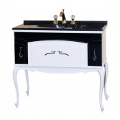 Тумба Misty Флоренция 100 белая/черная