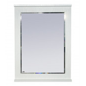 Зеркало Misty Марта 60 белое фактурное