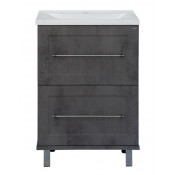 Тумба Misty 60 напольная темный бетон