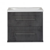 Тумба Misty 60 подвесная темный бетон