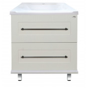 Тумба Misty 70 напольная белая фактурная