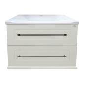 Тумба Misty 70 подвесная белая фактурная