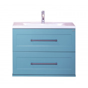 Тумба Misty 70 подвесная голубая матовая