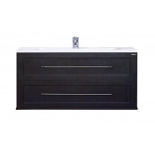 Тумба с раковиной Misty Марта 100 подвесная темный бетон