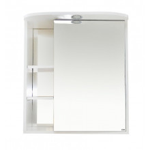 Зеркало-шкаф Misty Венера 70 R белый эмаль