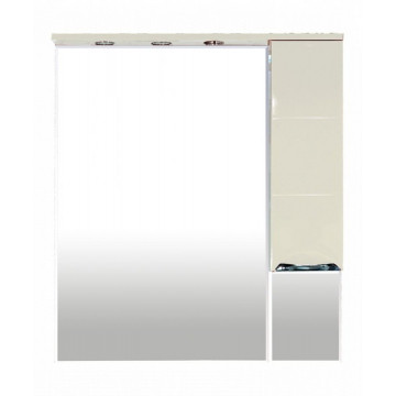 Зеркало-шкаф Misty Петра 90 R белый эмаль