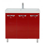 Тумба Misty Петра 75 красная эмаль