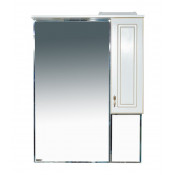 Зеркало-шкаф Misty Париж 75 R белая патина