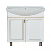 Тумба Misty Париж 85 белая патина