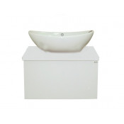 Тумба Misty Ива 60 1 ящик белая пленка