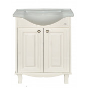 Тумба с раковиной Misty Шармель 65 светло-бежевая эмаль