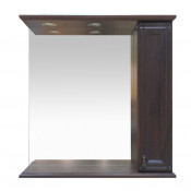 Зеркало-шкаф Misty Рим 85 R орех с 1-м шкафчиком