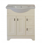 Тумба с раковиной Misty Ватикан 75 слоновая кость