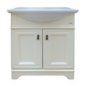 Тумба с раковиной Misty Лувр 75 слоновая кость