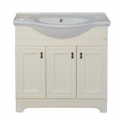 Тумба с раковиной Misty Лувр 85 слоновая кость