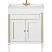 Тумба Misty Женева 60 белая патина