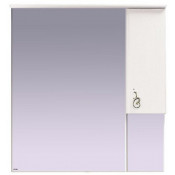 Зеркало-шкаф Misty Неаполь 85 R белое с подсветкой