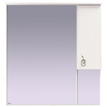 Зеркало-шкаф Misty Неаполь 85 R белое с подсветкой