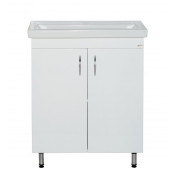 Тумба с раковиной Misty Фостер 70 белая напольная прямая