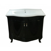 Тумба с раковиной Misty Дайна 100 черная