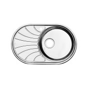 Мойка кухонная с выпуском IDDIS Suno S SUN77PRi77K 770*480 нержавеющая сталь, полированная, чаша справа