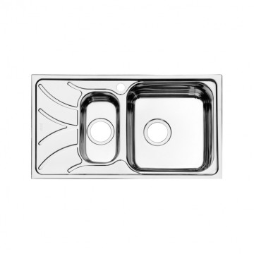 Мойка кухонная с выпуском IDDIS Arro S ARR78SZi77K 780*440 нержавеющая сталь, шелк, чаша справа