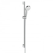 Душевой гарнитур Hansgrohe Croma Select S 1jet Uni Eco 26575400 90 см хром/белый