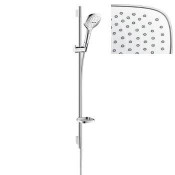 Душевой гарнитур Hansgrohe Raindance Select E 120 EcoSmart Unica S Puro 26623400, хром/белый