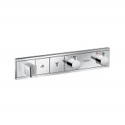 Смеситель для душа Hansgrohe RainSelect 15355000, 2 потребителя, термостатический, хром