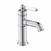 Смеситель для раковины Iddis Oxford OXFSB00i01, хром/белый