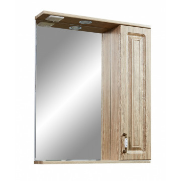 Зеркальный шкаф Stella Polar Кармела 65/C SP-00000181, 65 см, подвесной, правый, карпатская ель